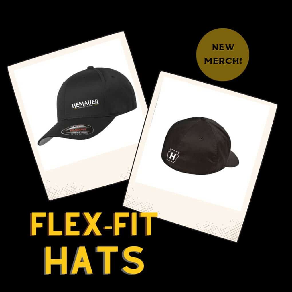 NEW MERCH FLEX-FIT HAT at Hemauer Brewing Co. in Mechanicsburg PA