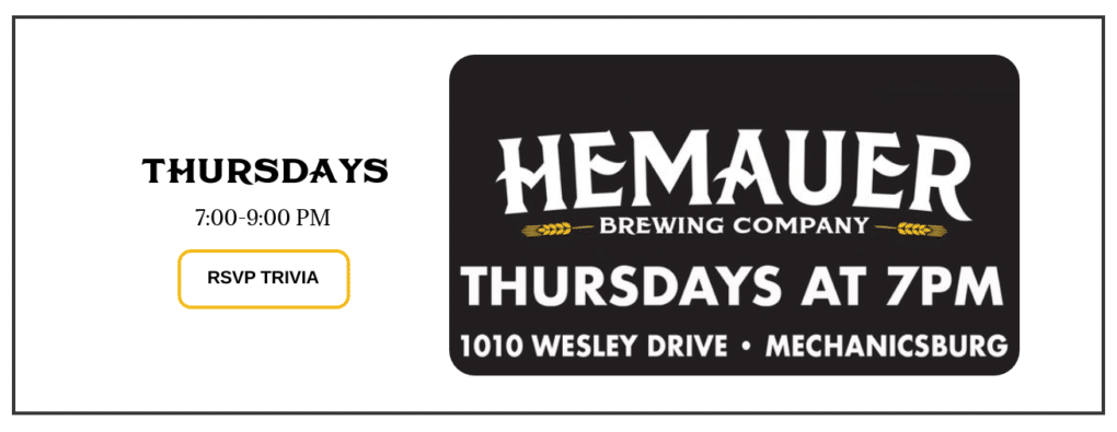 Weekly Trivia at Hemauer Brewing Co.