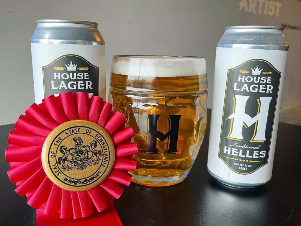 Hemauer Brewing Co. wins 2nd place for the Light German Beer category at the 2024 PA Farm Show.