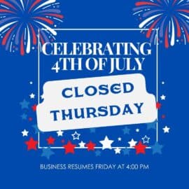 Closed July 4th | HBC Newsletter