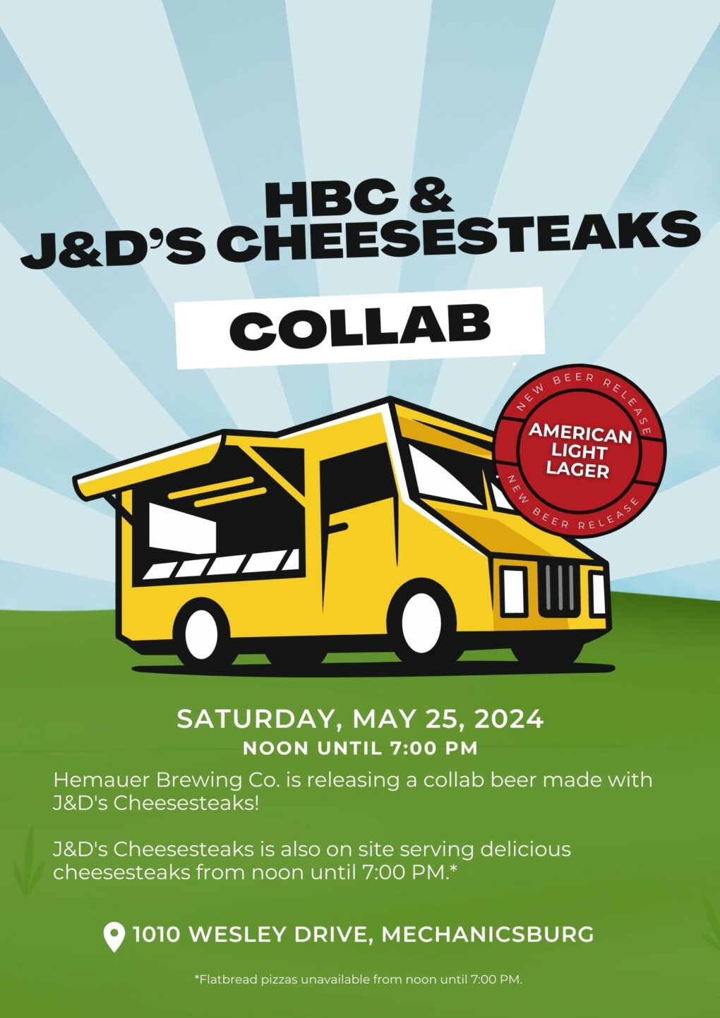 Hemauer Brewing Co. will be releasing a collab beer made with J&D's Cheesesteaks.