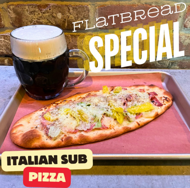 Flatbread pizza of the week at Hemauer Brewing Co. is the Italian Sub Pizza.