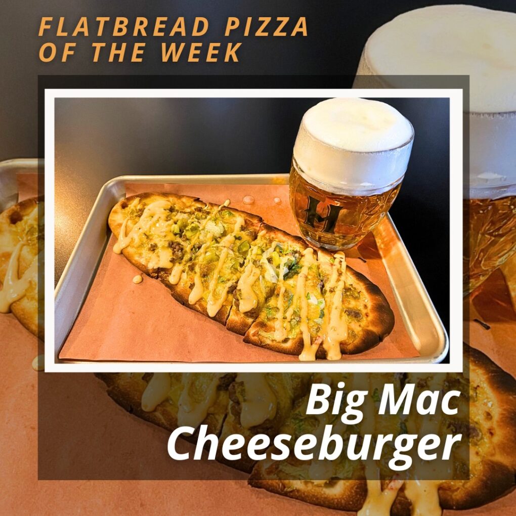 Hemauer Brewing Co has the Big Mac flatbread pizza this week.