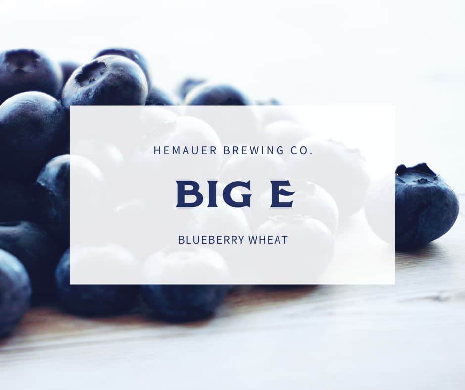 Hemauer Brewing Co. releases "Big E," their blueberry wheat beer.