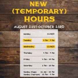 NEW (Temporary) Hours | HBC Newsletter