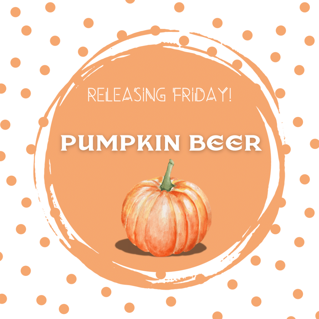 Imperial Pumpkin Ale being released on Friday, October 4th.