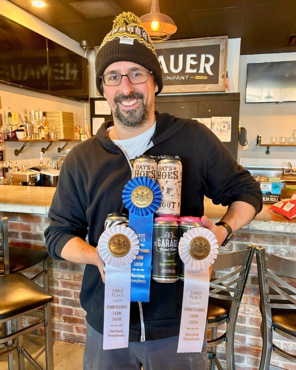 Hemauer Brewing Co. won three ribbons at the 2025 PA Farm Show Beer Competition. 