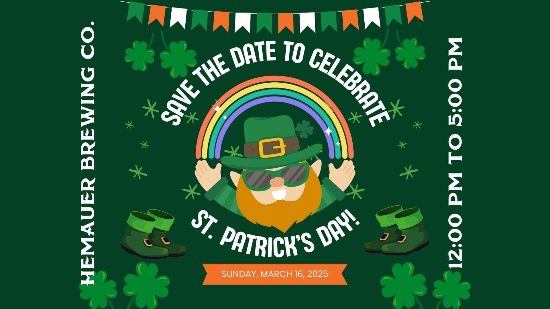 Save the Date to Celebrate Saint Patrick's Day at Hemauer Brewing Co.