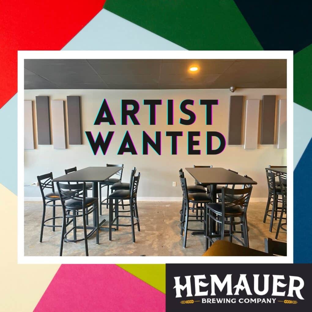 Hemauer Brewing Co. is looking for a talent artist to paint a saying and/or mural on the wall at the taproom.